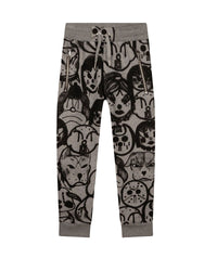 Pantalon en coton à imprimé Chito - Gris Chiné