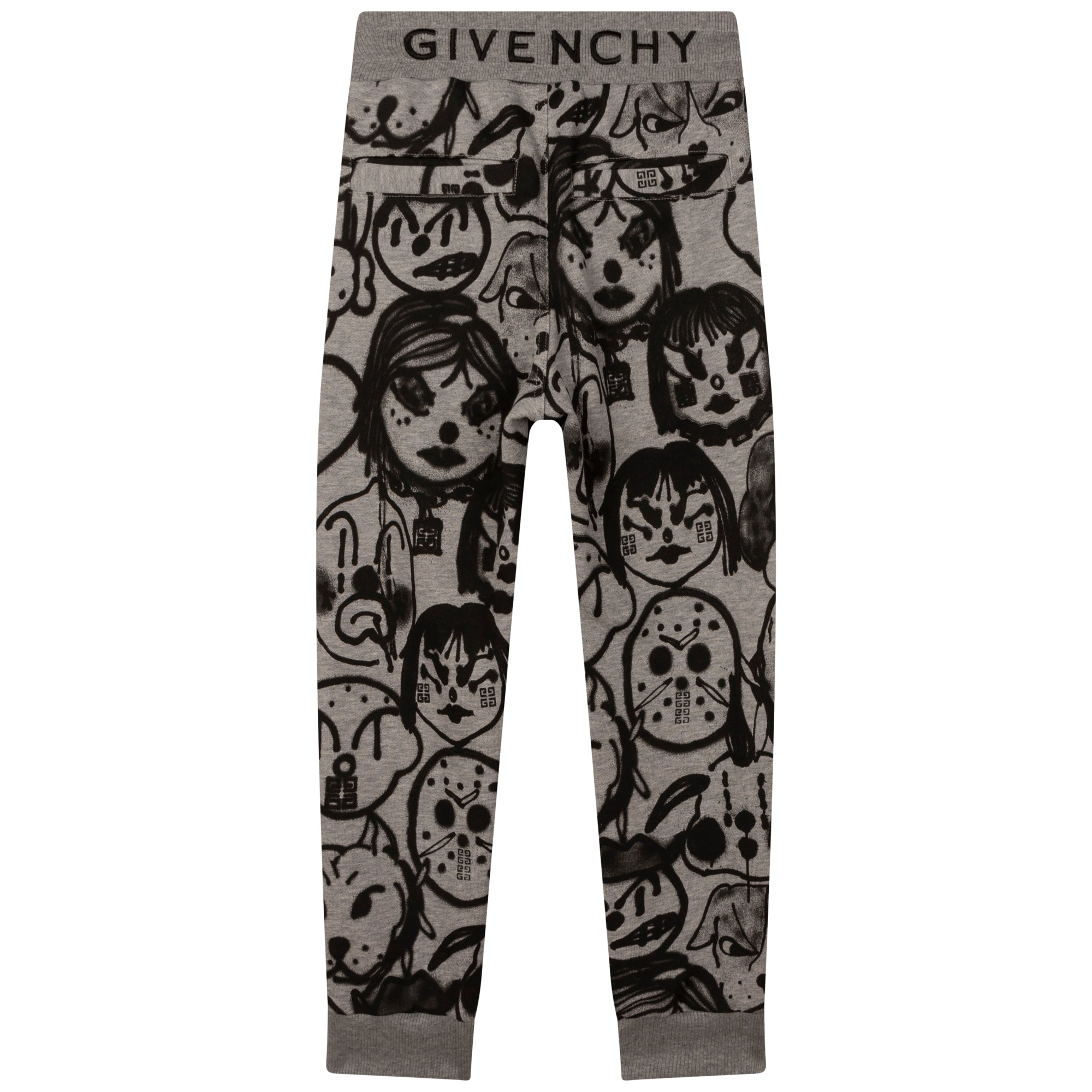 Pantalon en coton à imprimé Chito - Gris Chiné