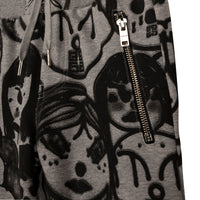 Pantalon en coton à imprimé Chito - Gris Chiné