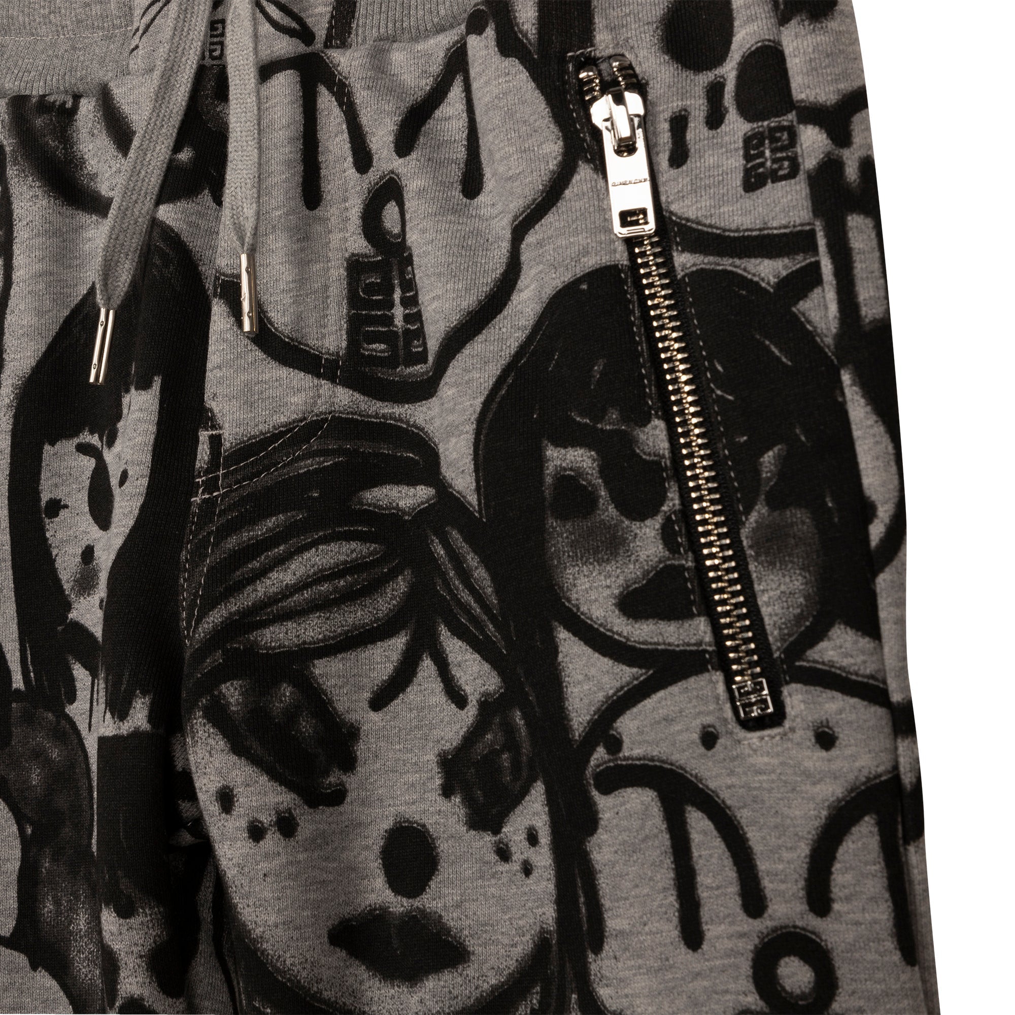 Pantalon en coton à imprimé Chito - Gris Chiné