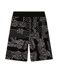 Bermuda à taille élastiquée - Black