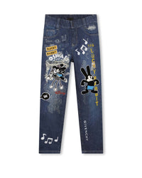 Pantalon denim en coton - Double stone