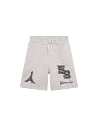 Short en coton - Gris Chiné