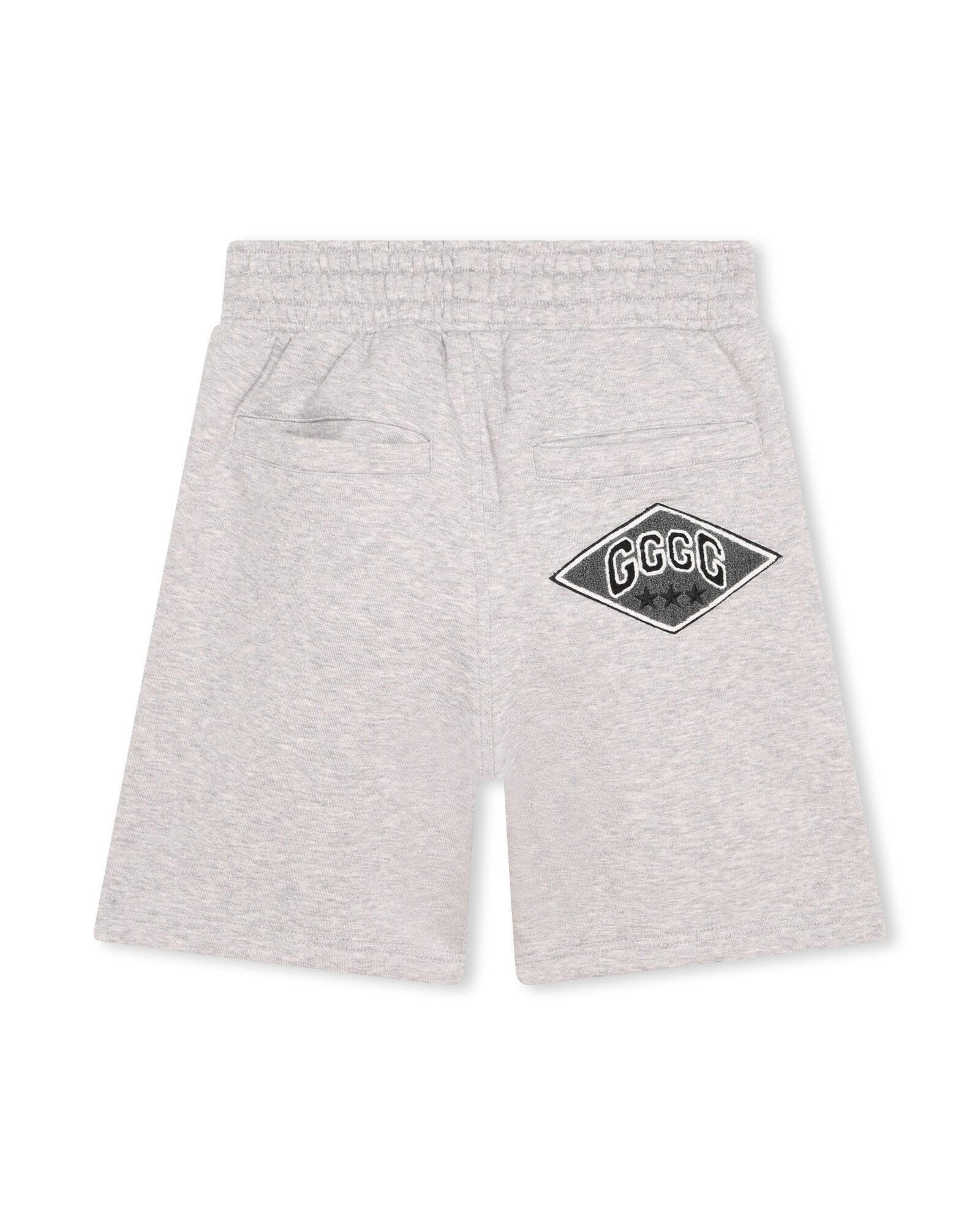 Short en coton - Gris chiné