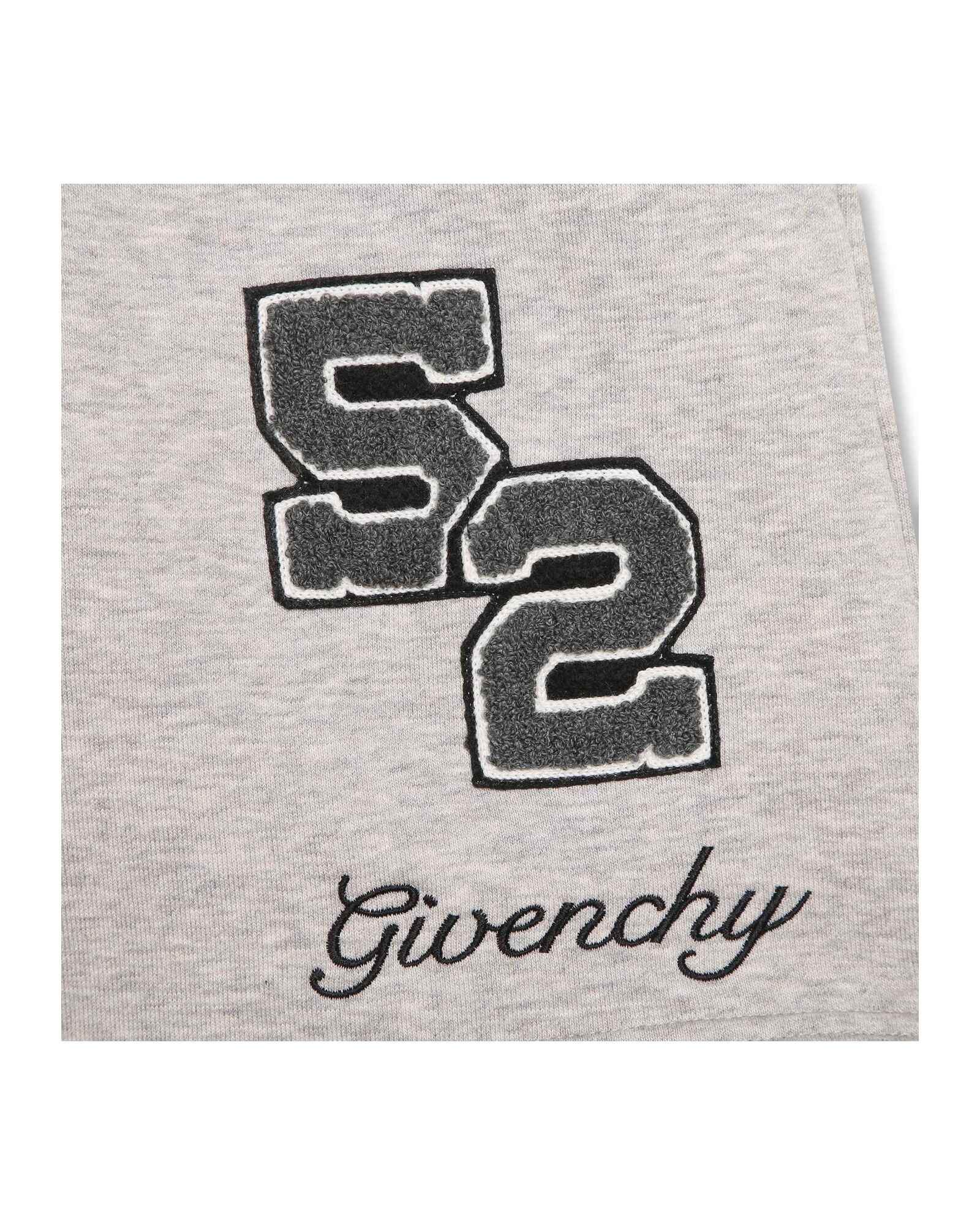 Short en coton - Gris chiné