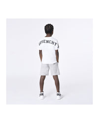 Short en coton - Gris chiné