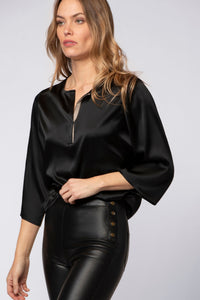 1 QTY NEW PANTALON EN CUIR STRETCH