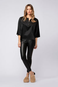 1 QTY NEW PANTALON EN CUIR STRETCH