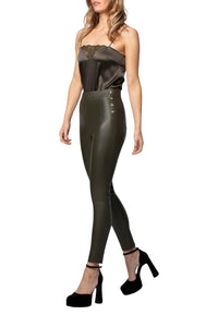 1 QTY NEW PANTALON EN CUIR STRETCH