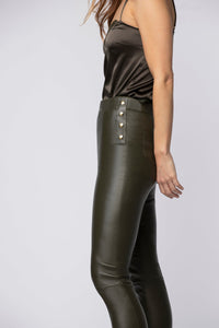 1 QTY NEW PANTALON EN CUIR STRETCH