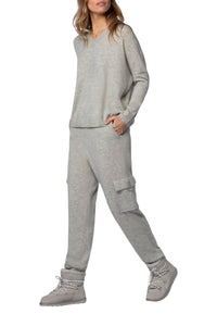 10 QTY NEW PANTALON EN MAILLE & CUIR