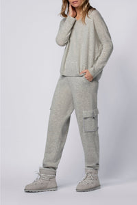 Berna wool and cashmere jogging trousers - Grey