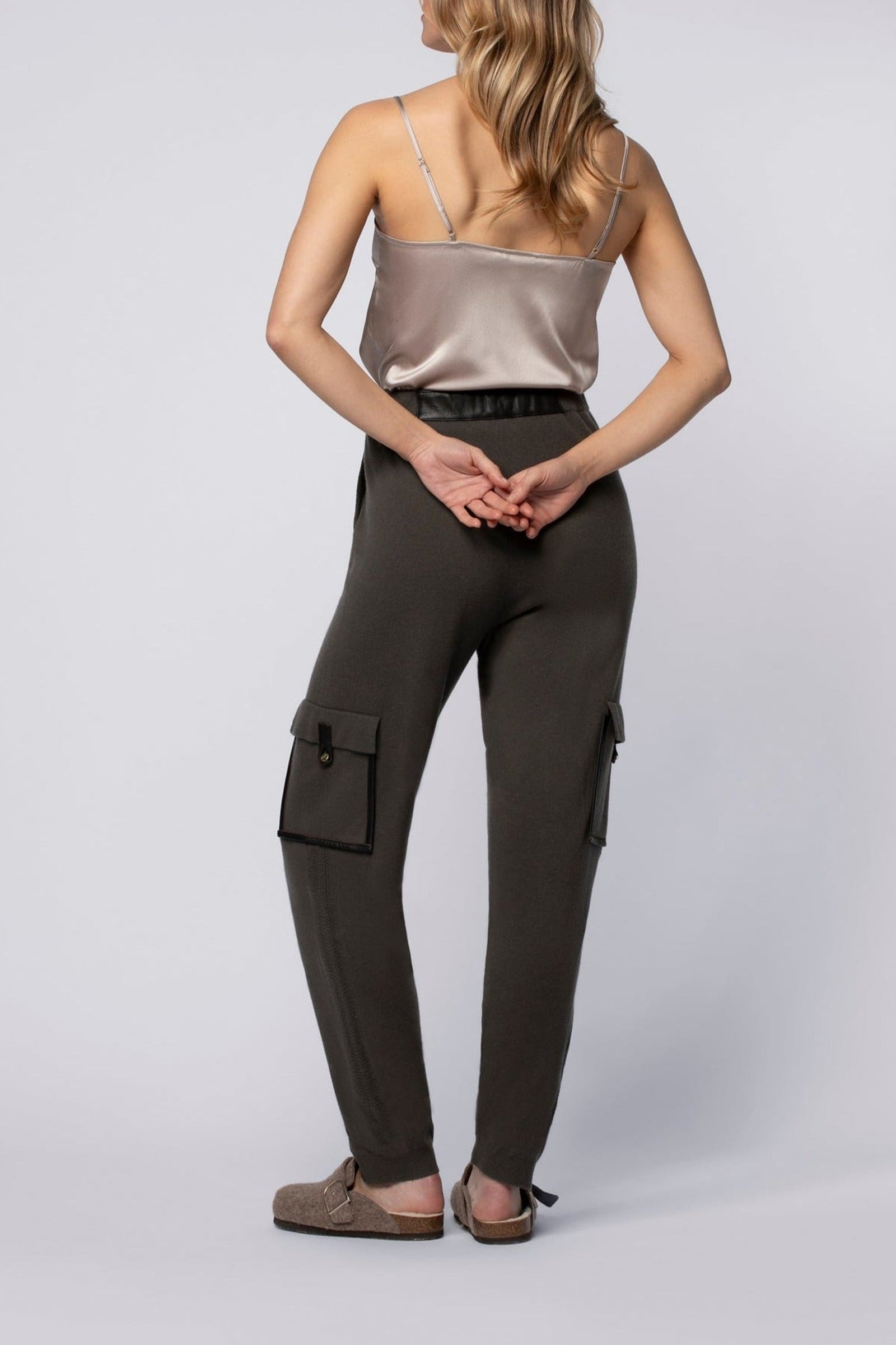 Berna wool and cashmere jogging trousers - Thyme