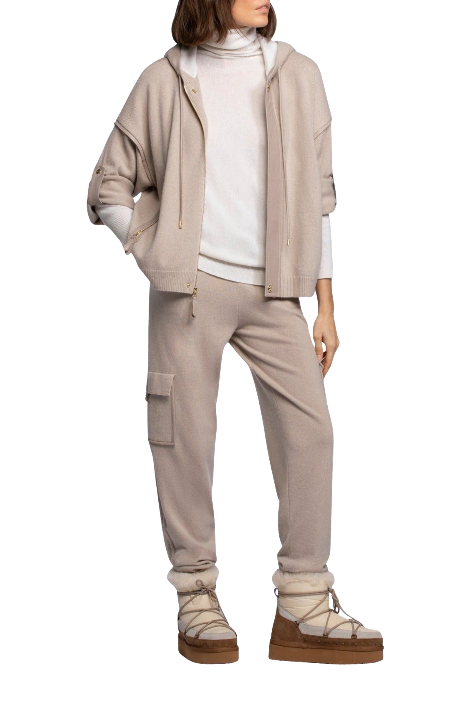 12 QTY NEW PANTALON EN MAILLE & CUIR