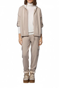 Berna wool and cashmere jogging trousers - Taupe