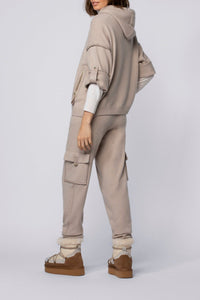 12 QTY NEW PANTALON EN MAILLE & CUIR