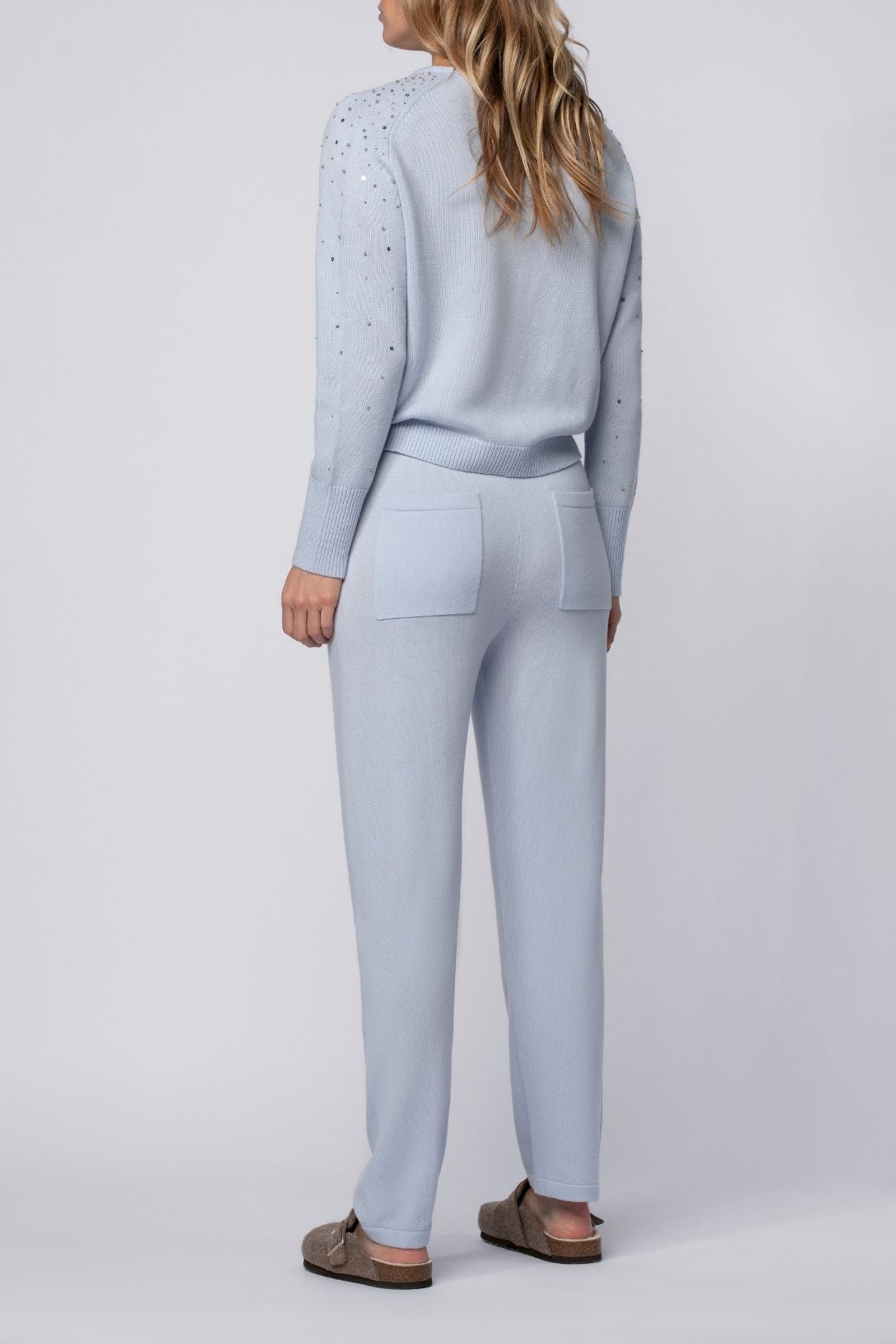 Bibi straight trousers in wool and cashmere - Ciel