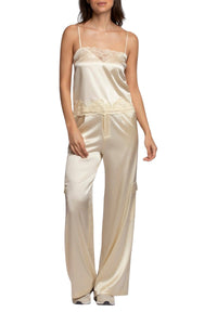 Bilale stretch silk cargo trousers - Ble