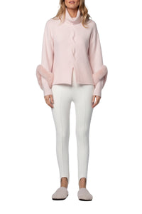 Blink high waist legging with elastic - White