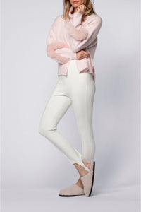Blink high waist legging with elastic - White