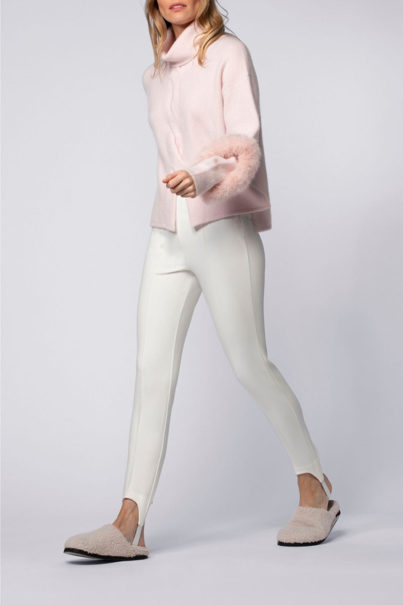 Blink high waist legging with elastic - White