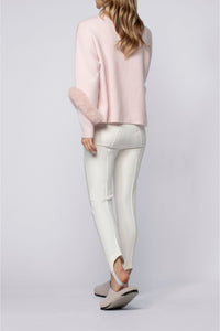 Blink high waist legging with elastic - White