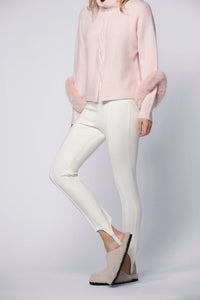 Blink high waist legging with elastic - White