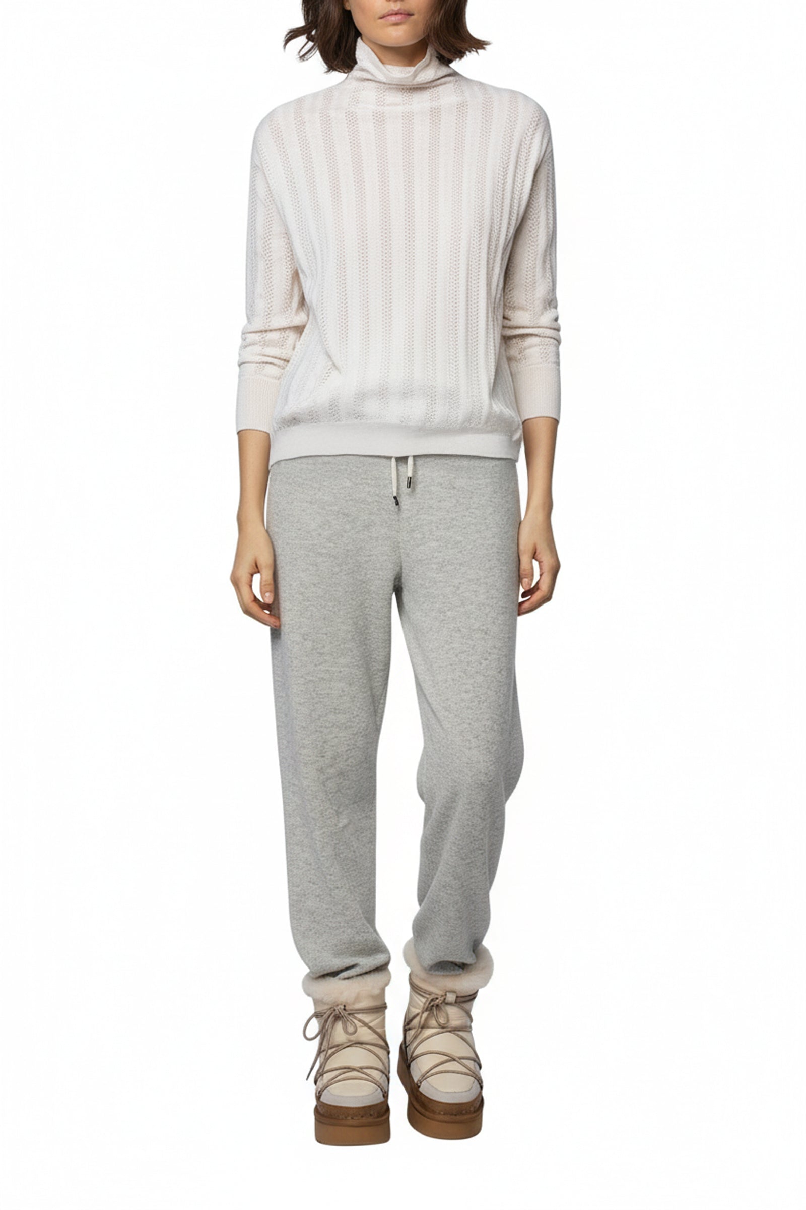 Bolo wool and cashmere jogging trousers - Grey