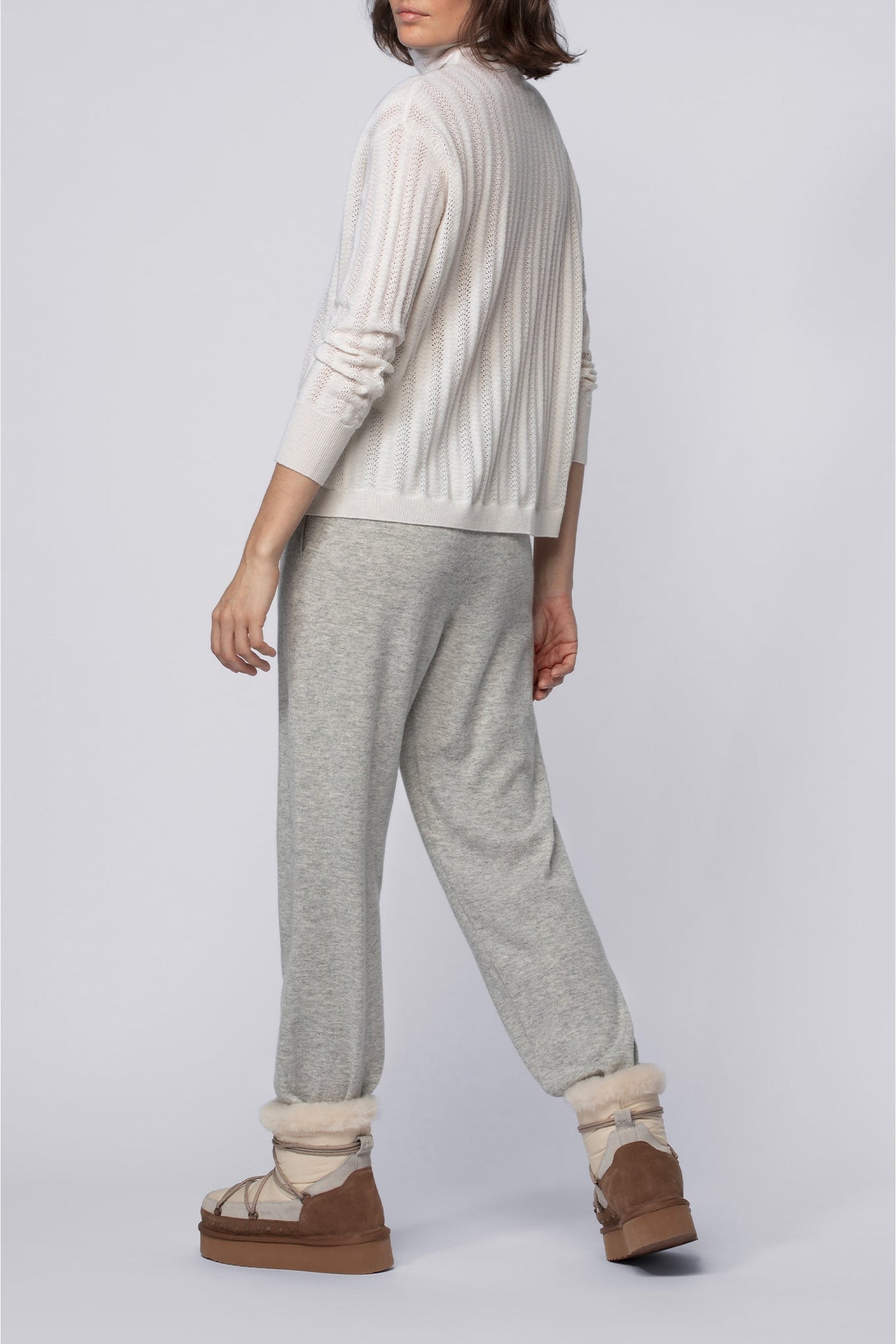 Bolo wool and cashmere jogging trousers - Grey