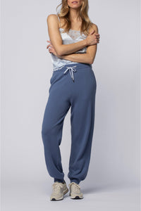 Bolo trousers in wool and cashmere, jogging style - Ocean