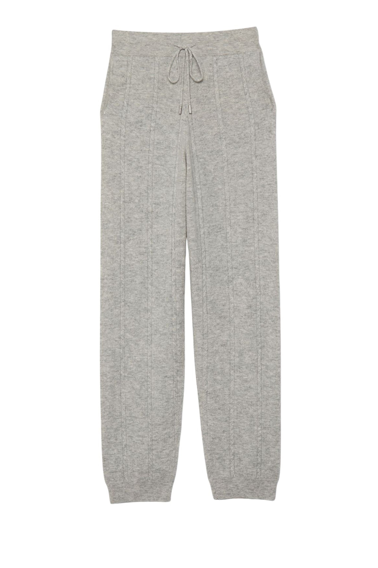 Byna jogging trousers in creative knitwear - Grey