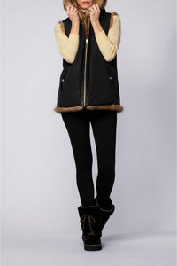 17 QTY NEW VESTE REVERSIBLE NYLON & FUR