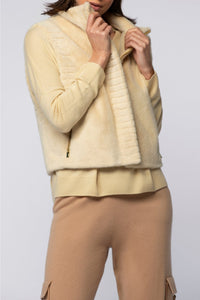 Guimont sleeveless jacket in faux fur - Ble