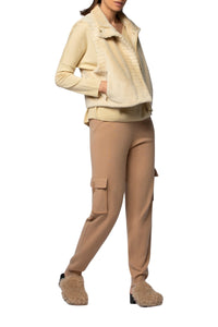 Guimont sleeveless jacket in faux fur - Ble