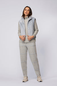 1 QTY NEW GILET IMITATION FOURRURE RAS