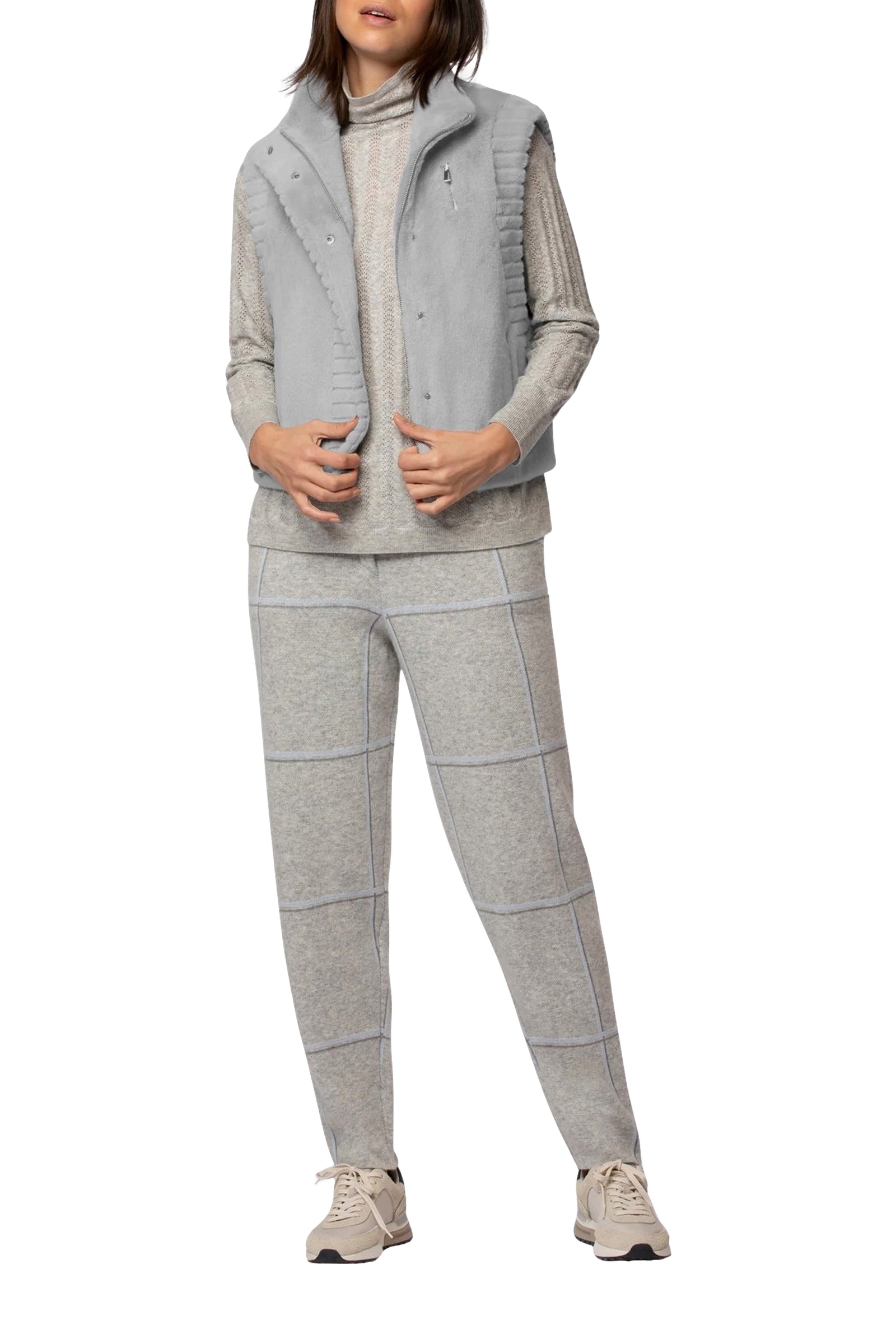 1 QTY NEW GILET IMITATION FOURRURE RAS