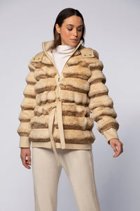 1 QTY NEW MANTEAU IMITATION CHINCHILLA