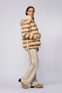 1 QTY NEW MANTEAU IMITATION CHINCHILLA