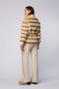 1 QTY NEW MANTEAU IMITATION CHINCHILLA