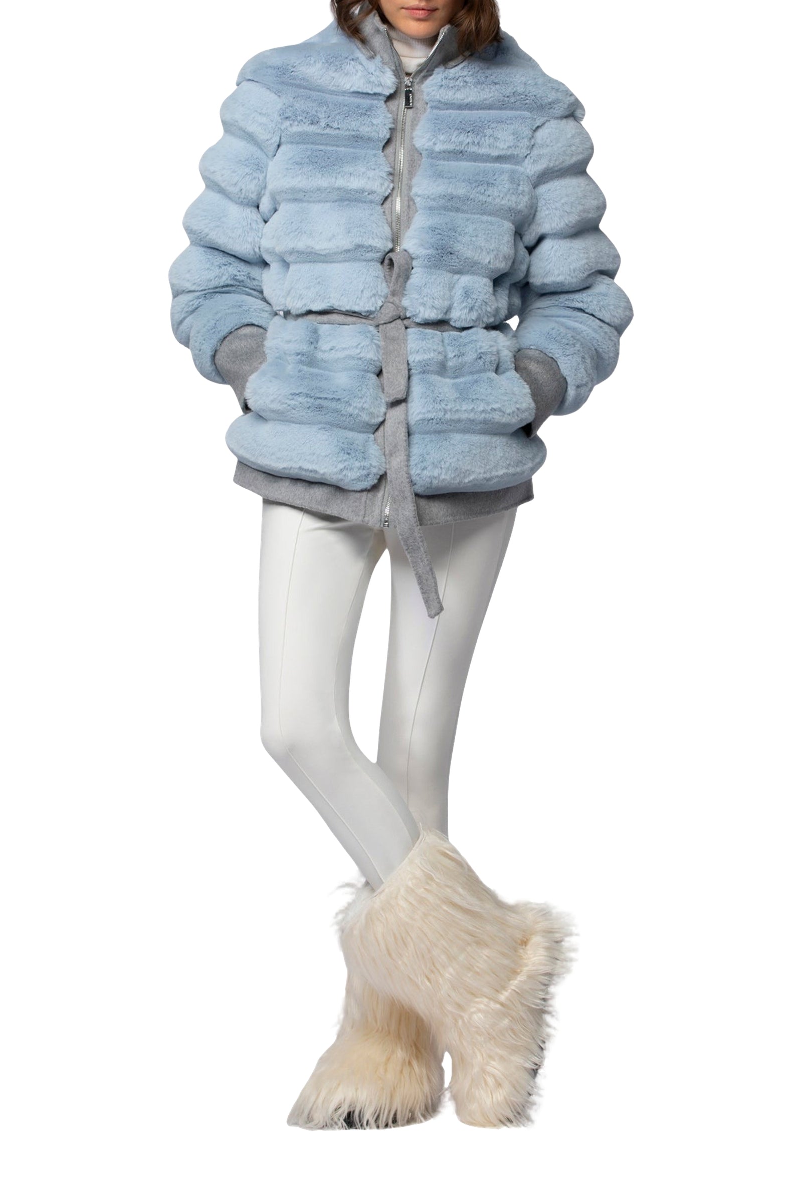 1 QTY NEW MANTEAU IMITATION CHINCHILLA