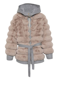 1 QTY NEW MANTEAU IMITATION CHINCHILLA