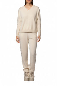 Pacy jumper in wool and cashmere - Beige