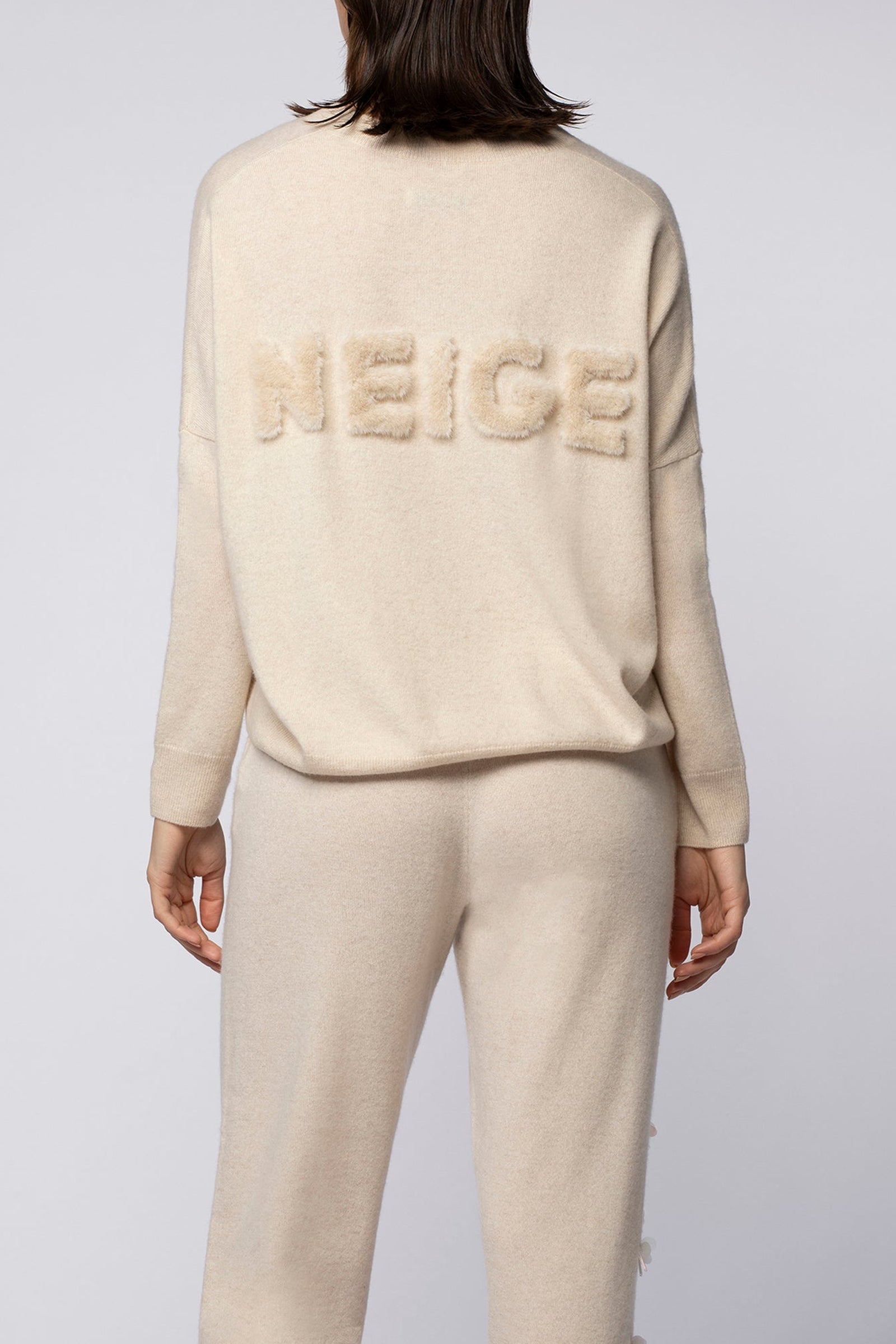 Pacy jumper in wool and cashmere - Beige