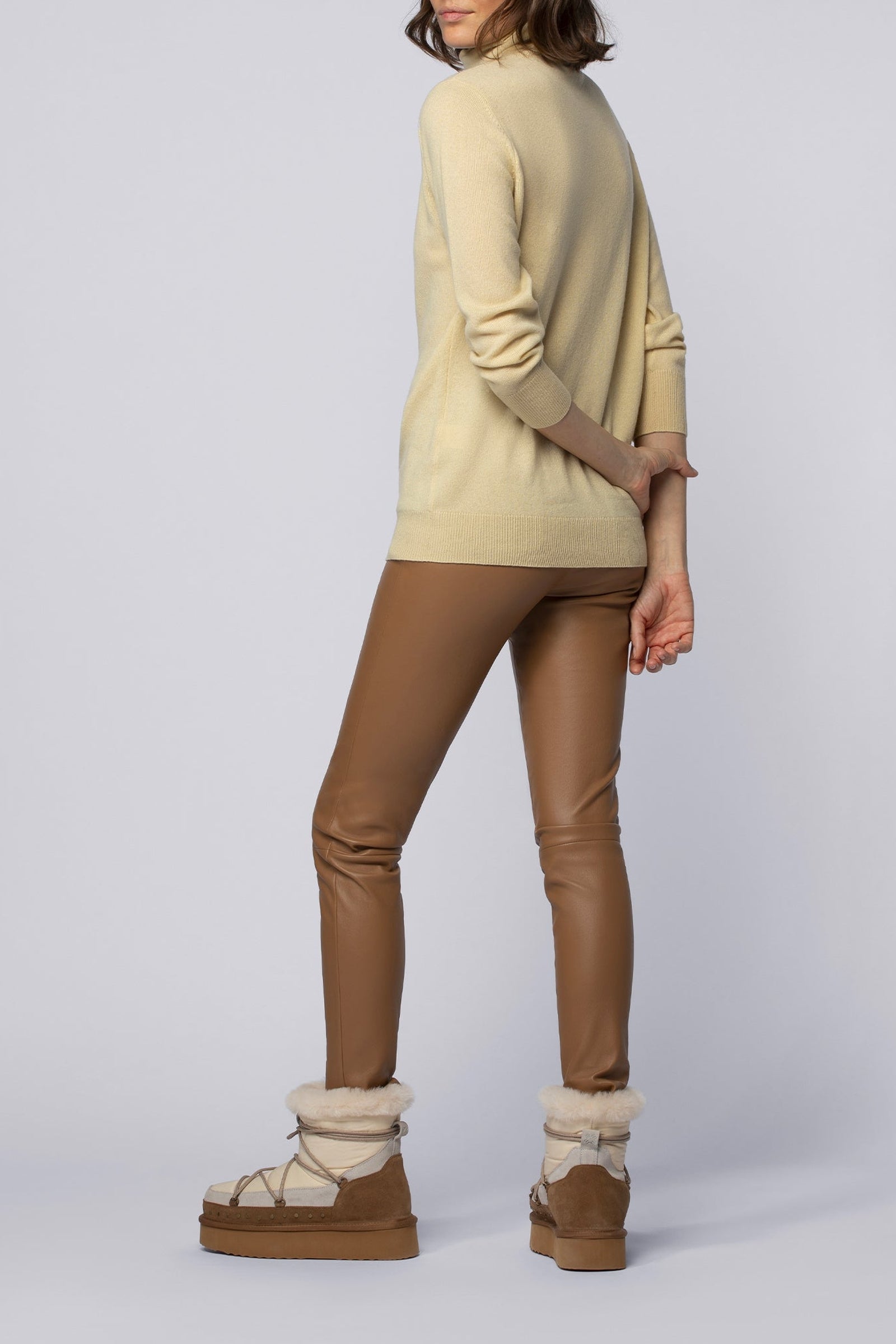 Passion cashmere turtleneck jumper - Ble