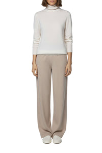 Passion cashmere turtleneck jumper - White