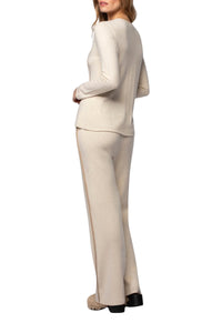 Pelma long-sleeved wool and cashmere jumper - Beige