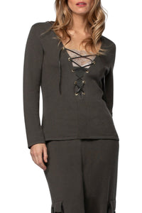 Pelma long-sleeved wool and cashmere jumper - Thyme