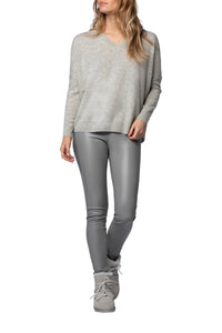 Legging Perle en cuir - Grey