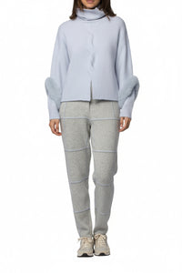 Peyton cashmere turtleneck jumper with sleeves - Ciel