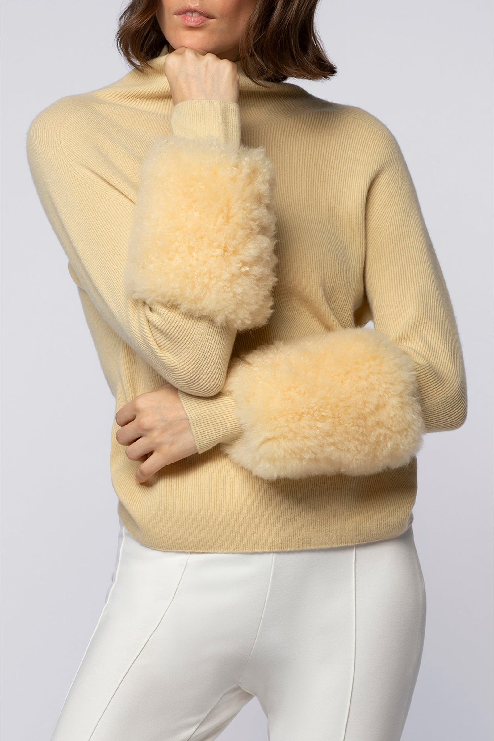 Prana rib-knit turtleneck jumper with sleeves - Ble